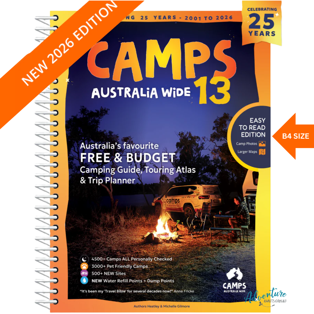PRE ORDER Camps 13 Camping Guide | B4 Size Easy to Read