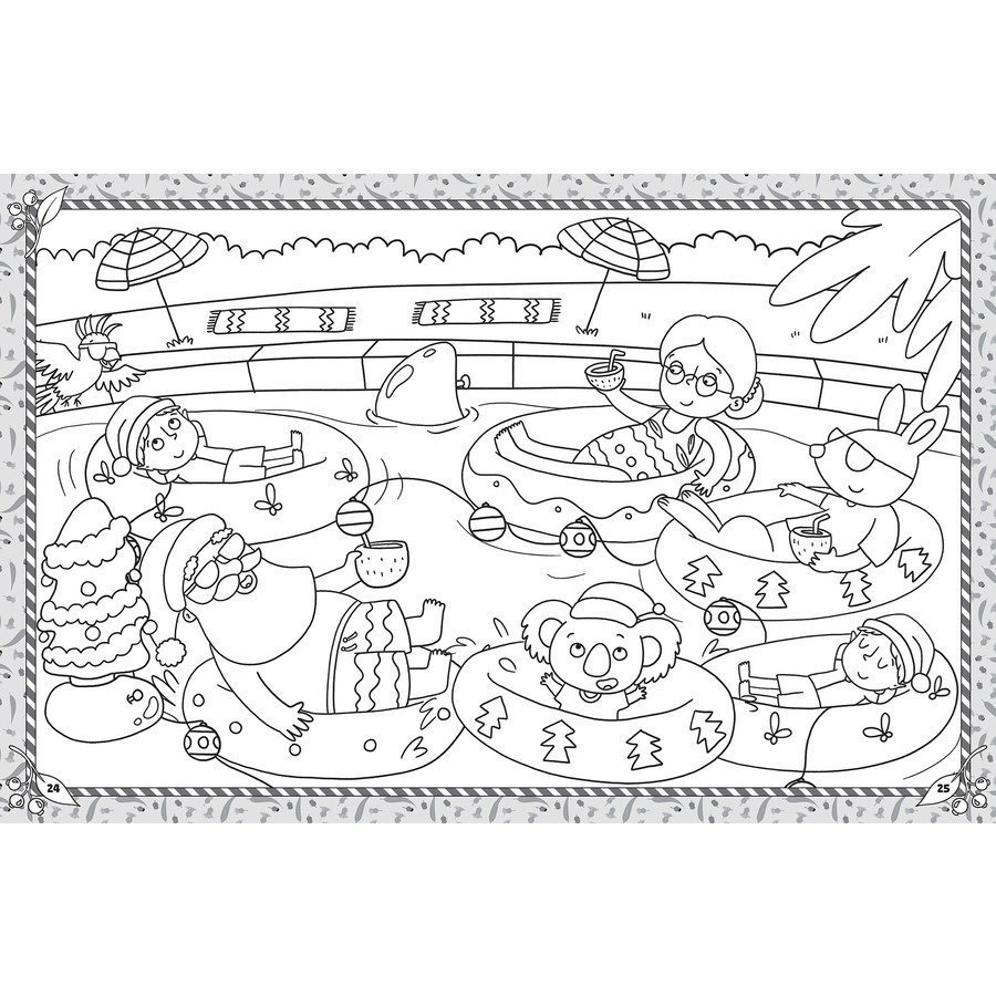 Christmas In Australia Mega Colouring Book