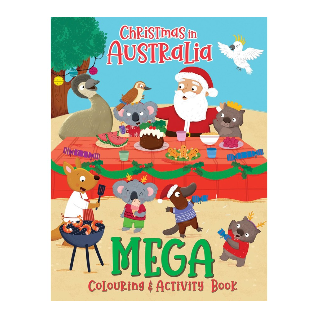 Christmas In Australia Mega Colouring Book