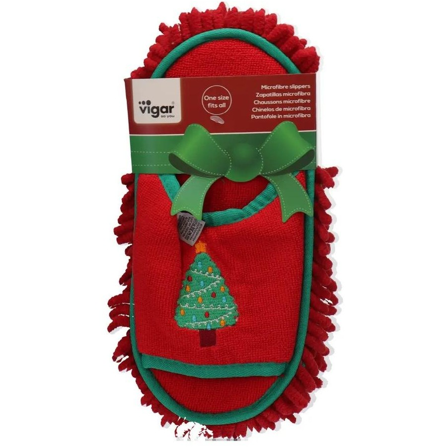 Christmas Tree Microfibre Slippers