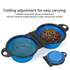 Travel Collapsible Foldable Double Pet Bowl