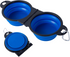 Travel Collapsible Foldable Double Pet Bowl