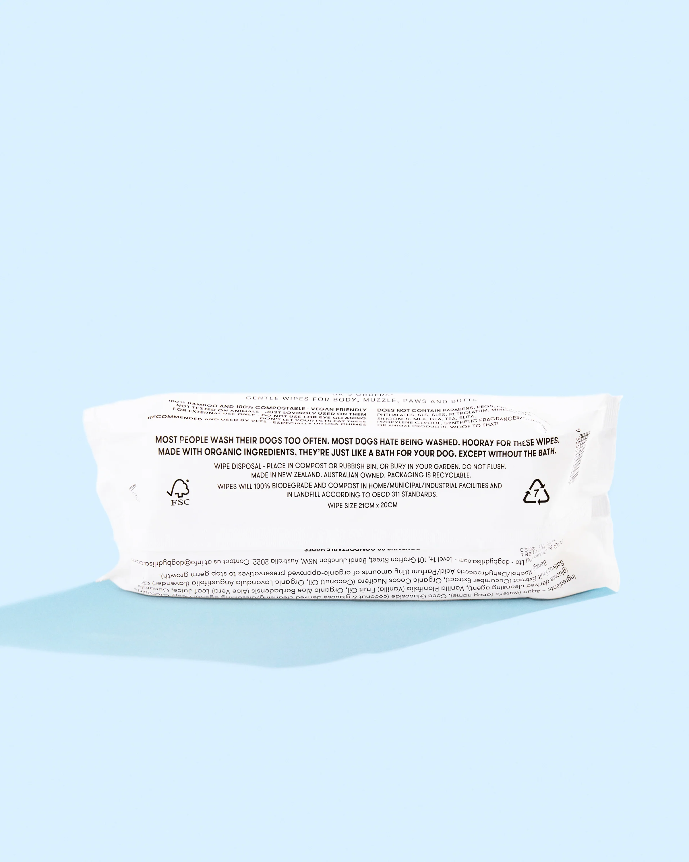 DOG by Dr Lisa | Natural Compostable Dog Wipes