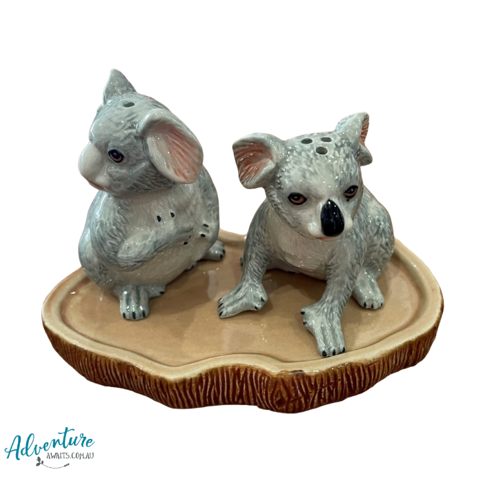 Porcelain salt and pepper shakers Australian animals