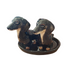 Ceramic dachshund salt and pepper shakers