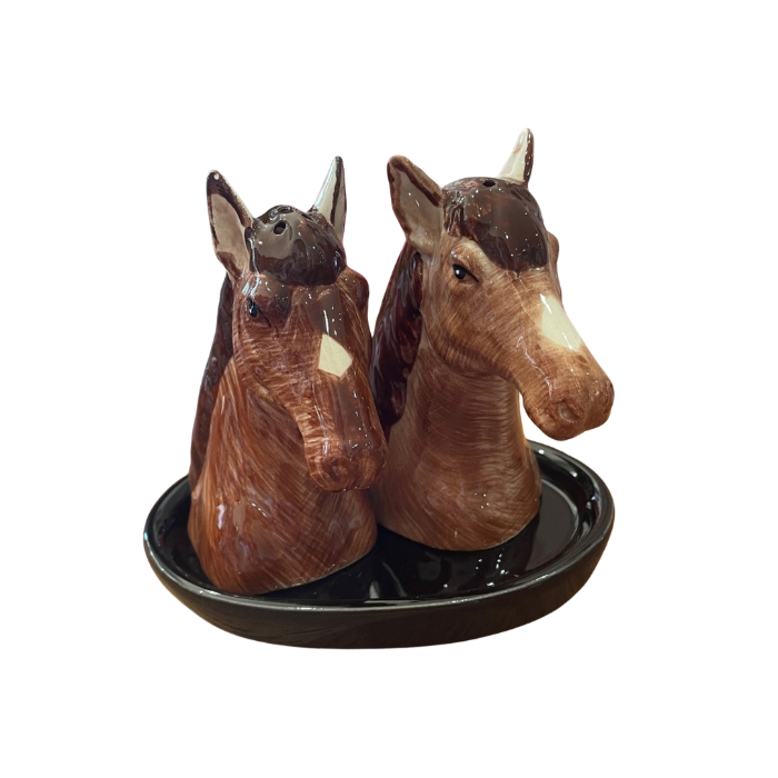 Ceramic Horse salt and pepper shakers