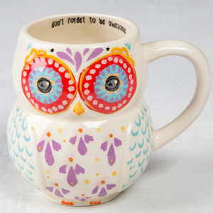 Eleanor The Owl | Folk Art Coffee Mug by Natural Life 181