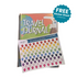 Free travel location sticker sheet included with the kids travel journal