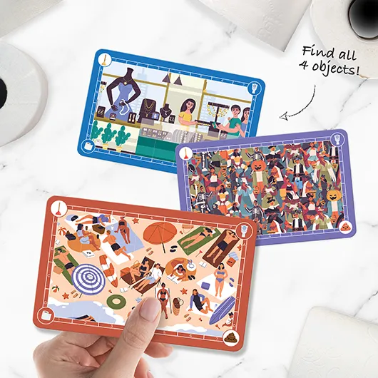 Find The Poo On the Loo – Funny Search & Find Family Card Game (100 Cards)