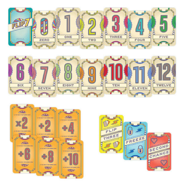 Flip 7 Card game cards