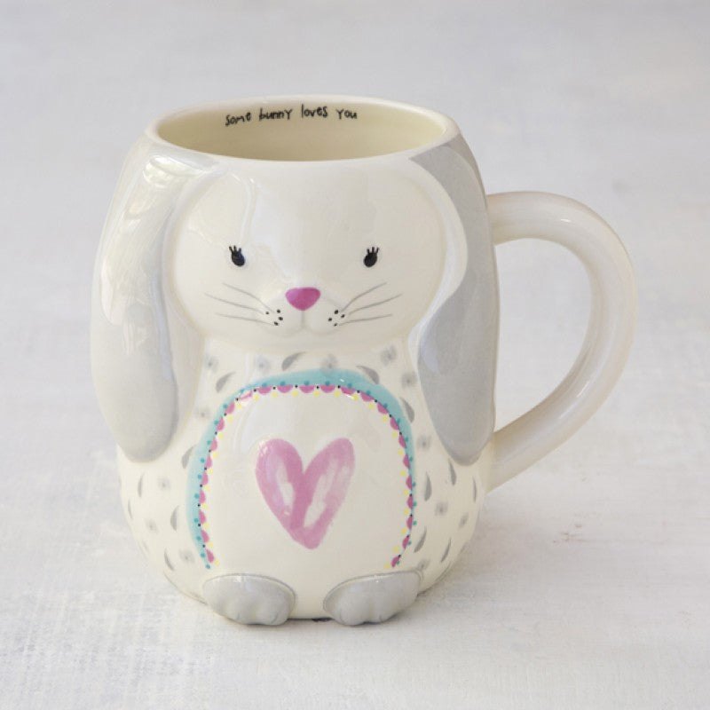 Bunny Mug | Folk Art Coffee Mug by Natural Life 288