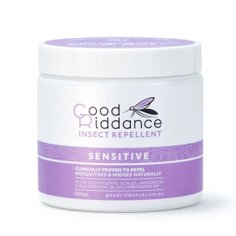 Good Riddance Sensitive Insect Repellent 500ml Deet Free Australian ...