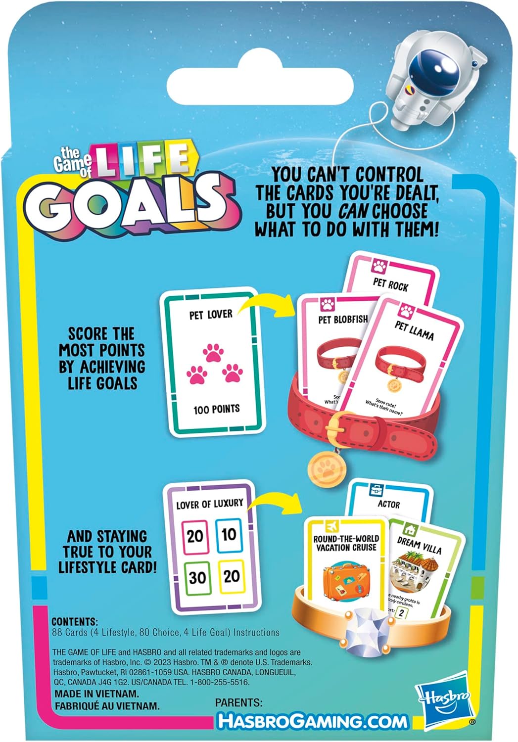 The Game Of Life Goals | Card Game