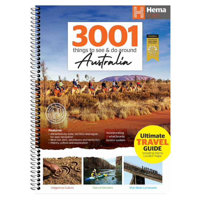 Hema Maps 3001 Things to See and Do Around Australia spiral travel guide — Adventure Awaits