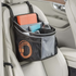 driverstash car organiser on beige leather car seat facing forward for driver's use