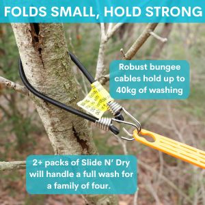Travel Laundry Kit | Pegless Clotheslines & Dreambly Washing Sheets