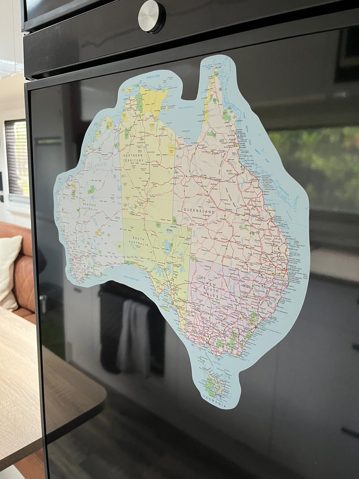 Map of Australia Sticker Decal | UV Outdoors OR Fabric Removeable