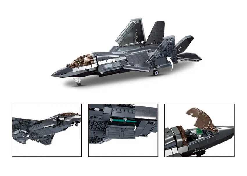 Sluban Bricks J 35 Stealth Aircraft Building Blocks Lego Compatible Adventure Awaits
