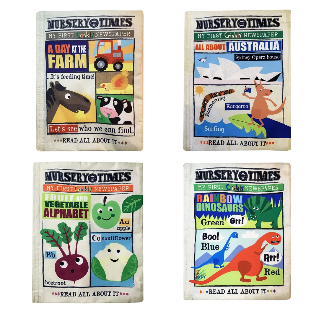 Jo and Nics Crinkly Cloth Baby Books.