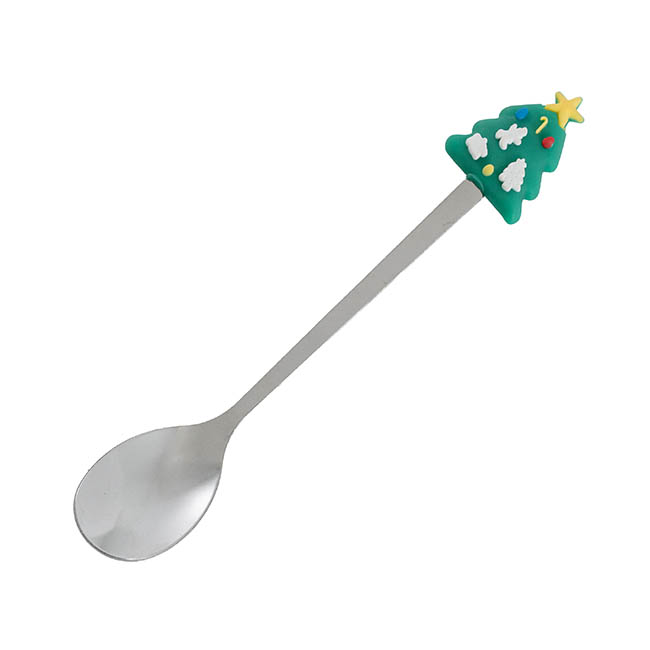 Jolly Happy Santa Ceramic Mug with spoon