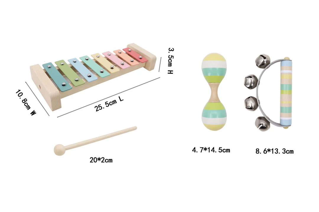 Kaper Kidz Wooden Music Set 3 pieces