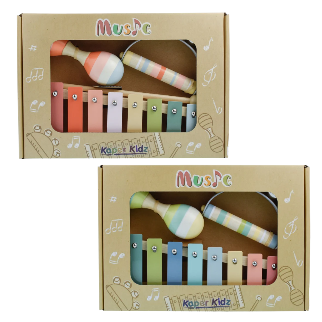 Kaper Kidz Wooden Music Set 3 pieces