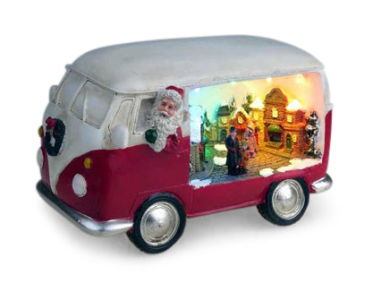 Christmas Santa in Kombi with LED & Music 042