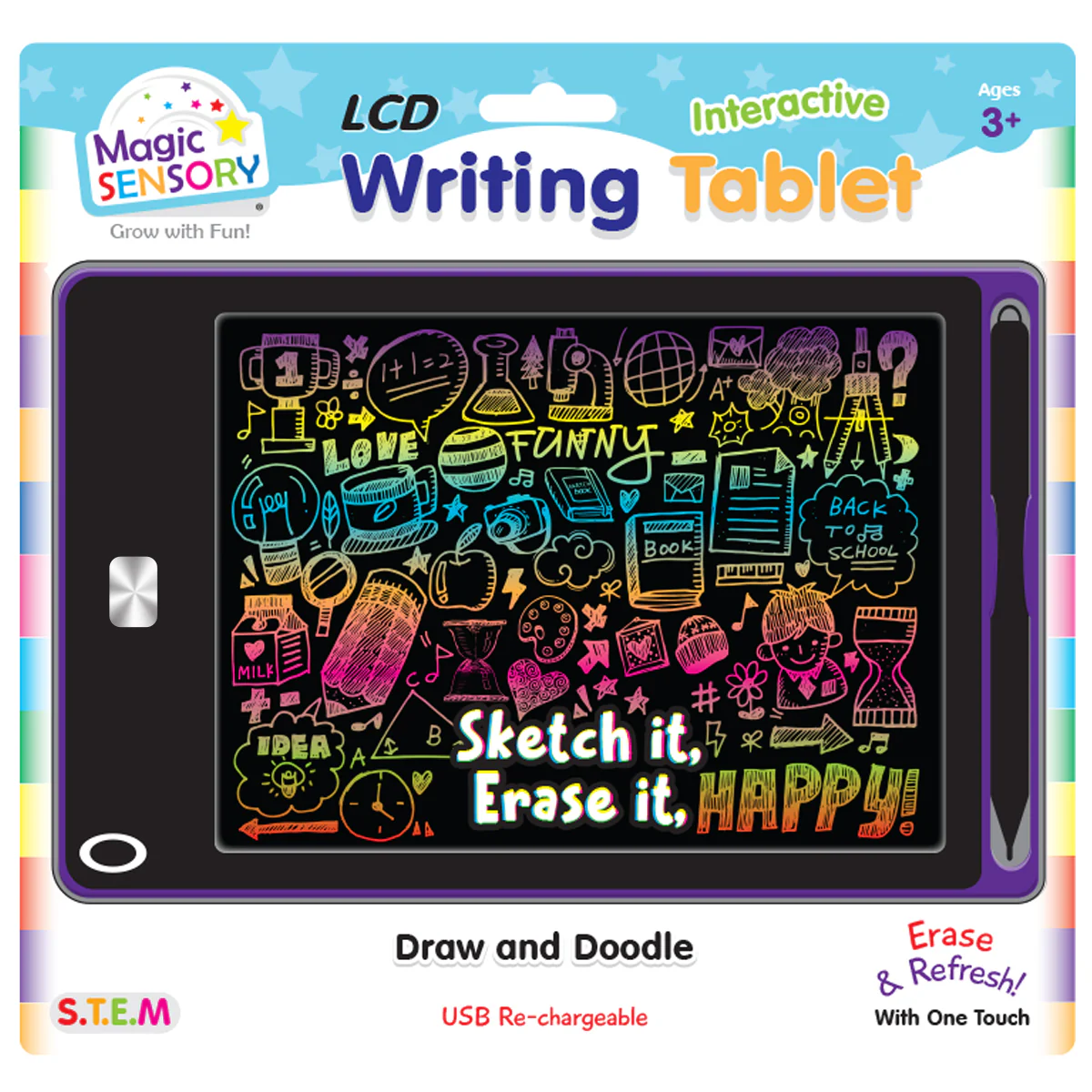 LCD Writing Tablet Rechargeable | Magic Sensory