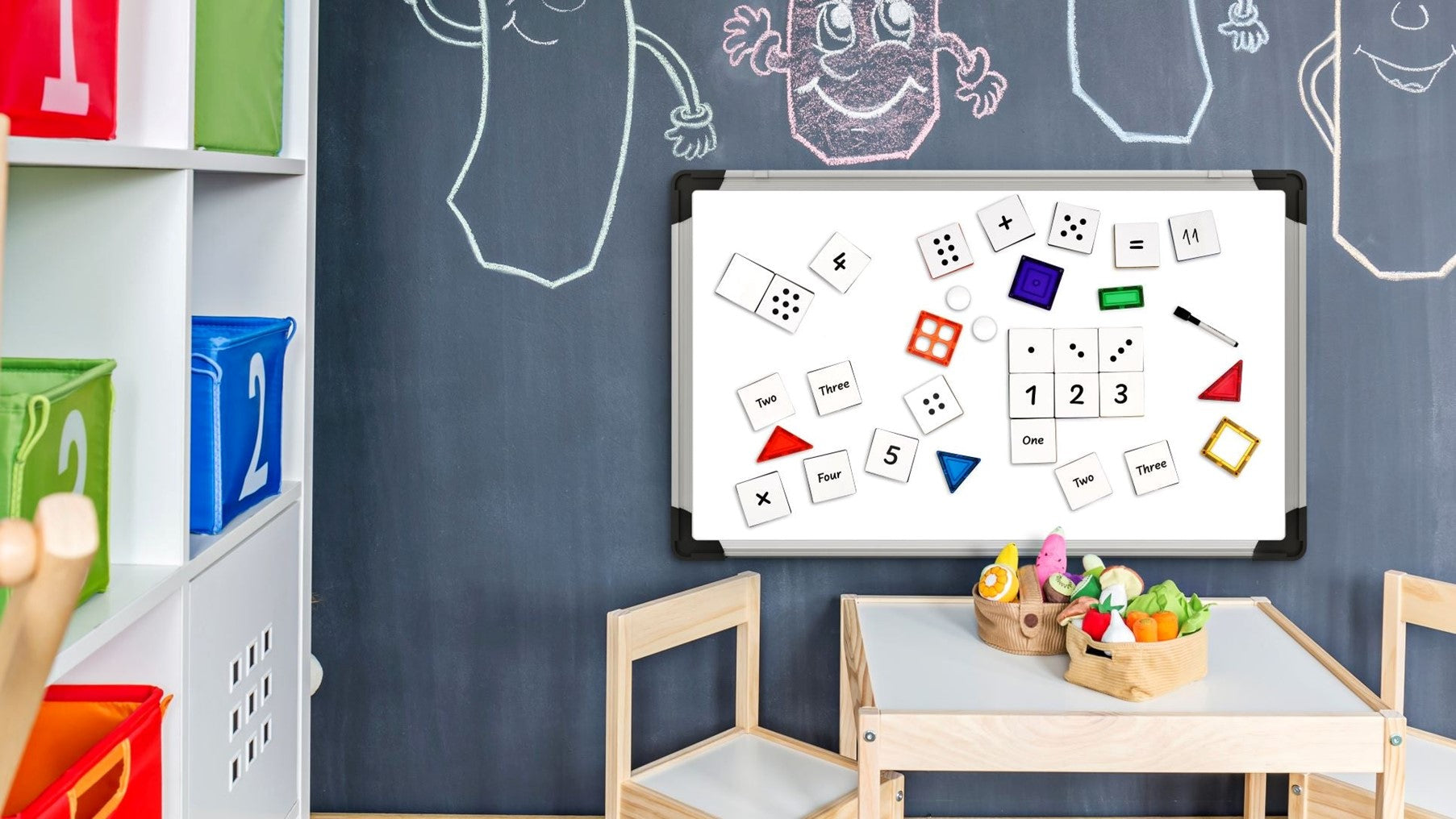 Learn & Grow Magnetic Tile Topper | Numeracy Pack (40 Piece)