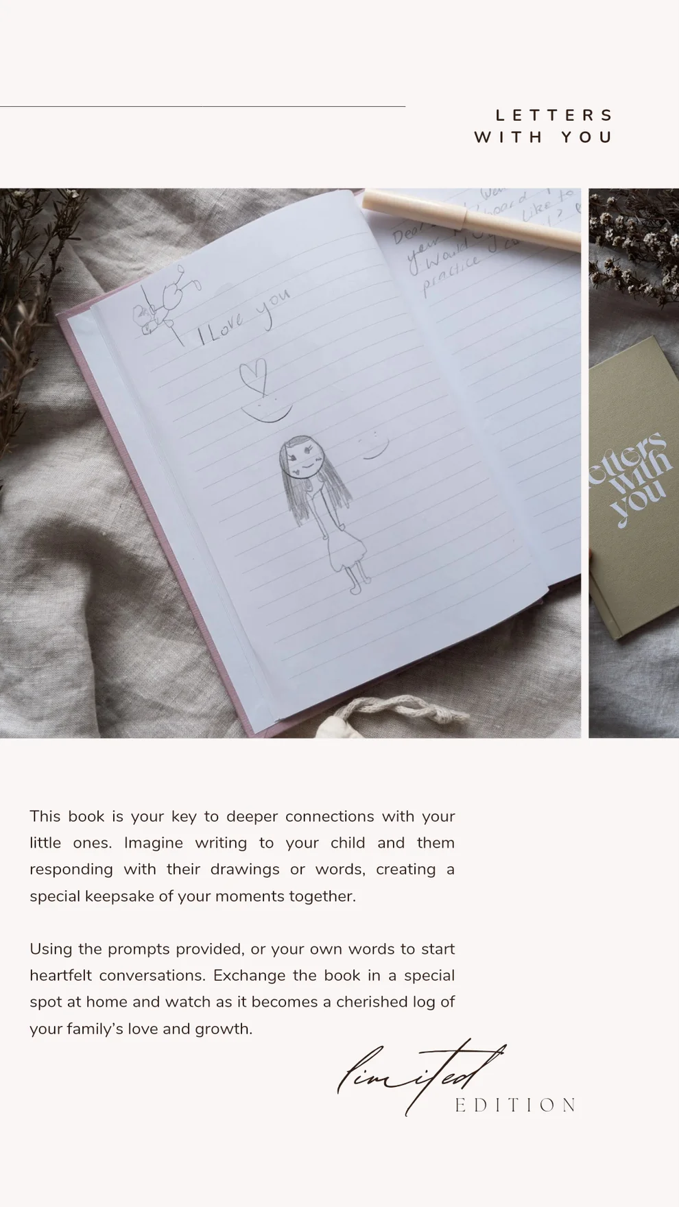 Letters With You Book by The Tiny Little Dreamer