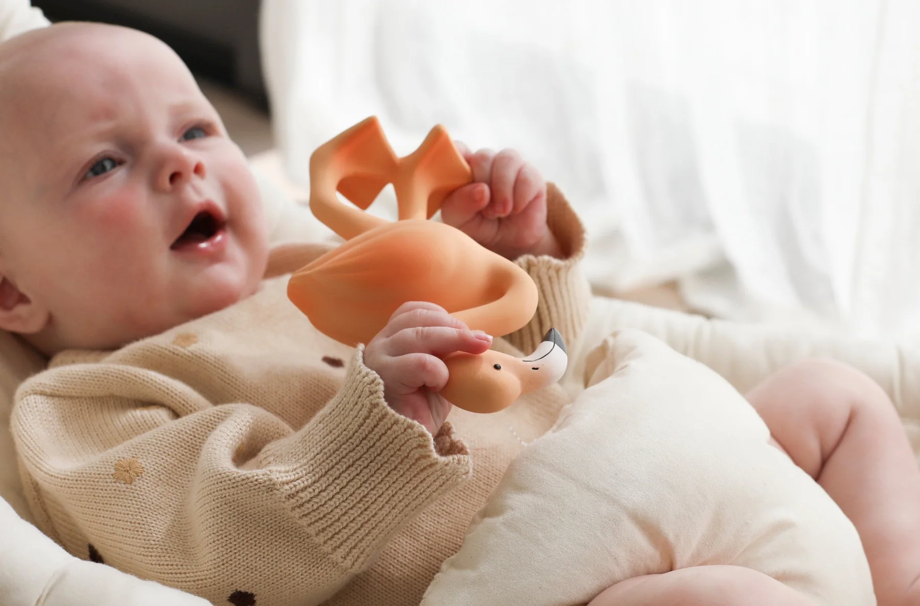 Lingo The Flamingo | 100% Natural Rubber Teether