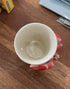 Top view of cream lobster handle mug with red 3D lobster wrapped around the side — Adventure Awaits