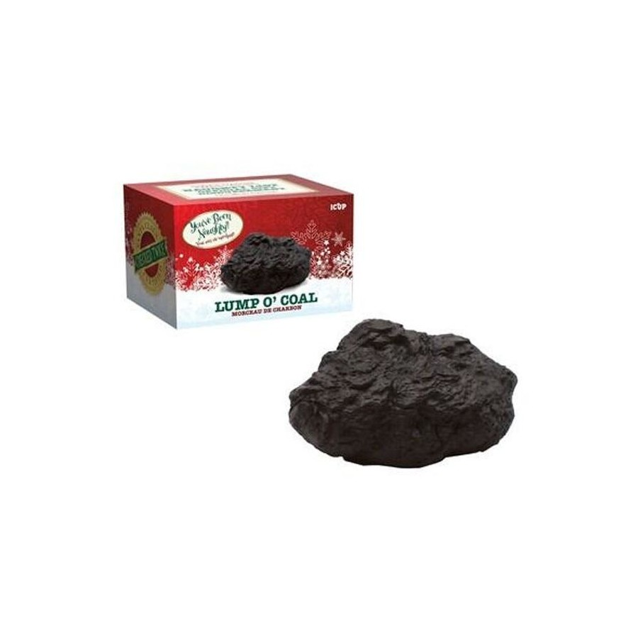 Toy lump of coal with box