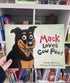 Mack Loves Cow Poo! Australian kids reader cover with smiling farm dog Adventure Awaits