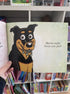Mack Loves Cow Poo! kids book page with smiling farm dog saying he loves cow poo Adventure Awaits