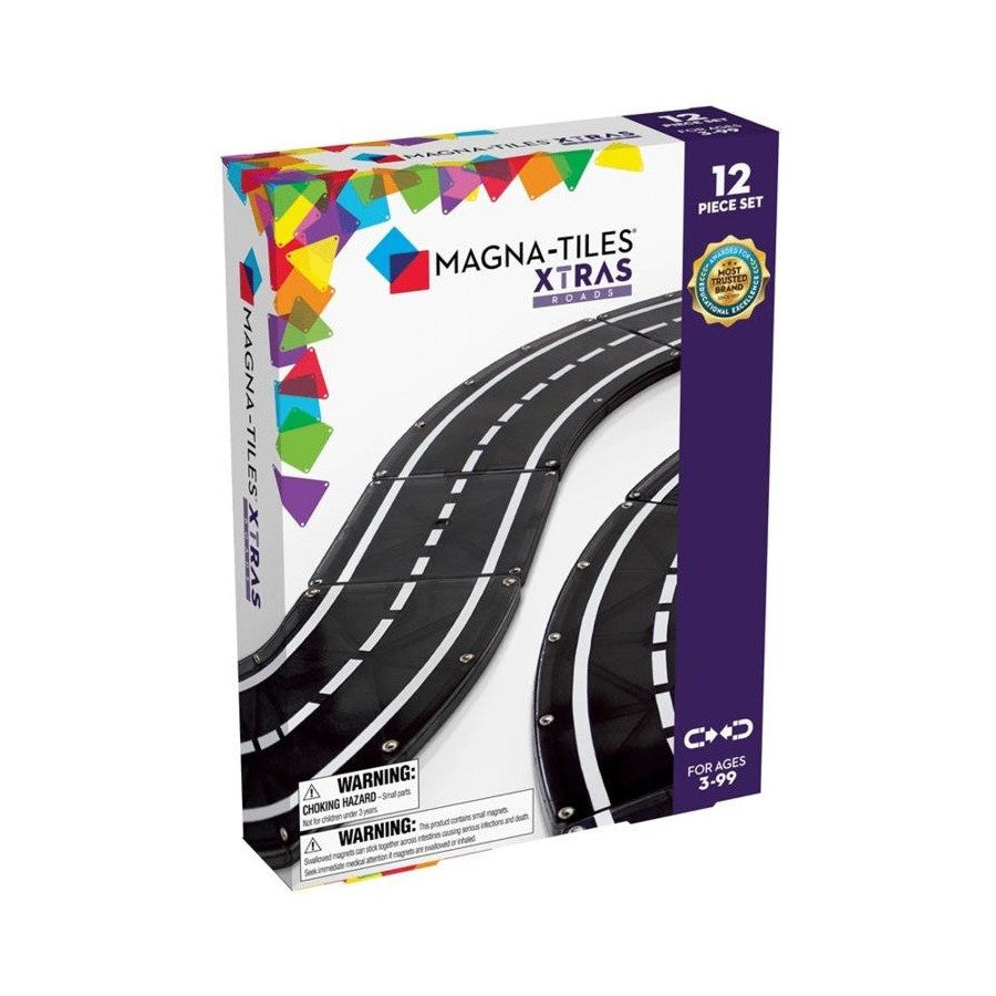 Magna-Tiles | Xtra Roads - 12 Pieces