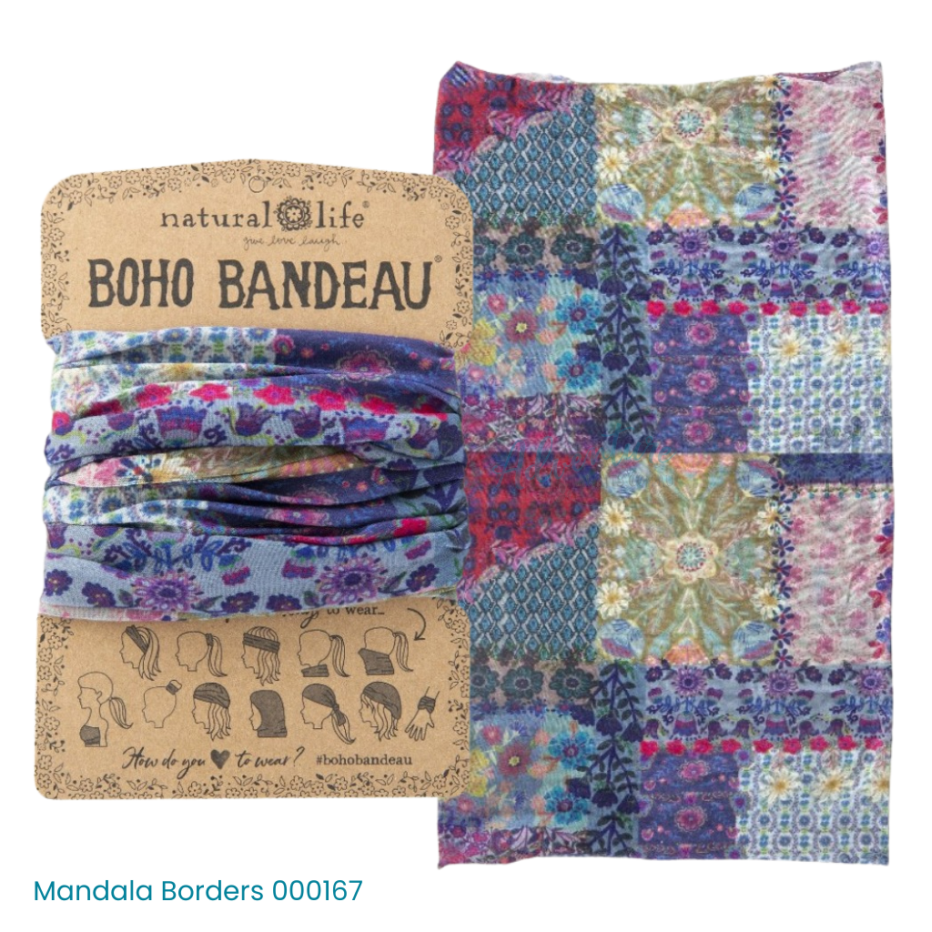 Boho Bandeau Headband | Natural Life | Multi-Way Hair & Neck Wrap