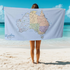 Eco Sand Free Beach Towel | Map of Australia