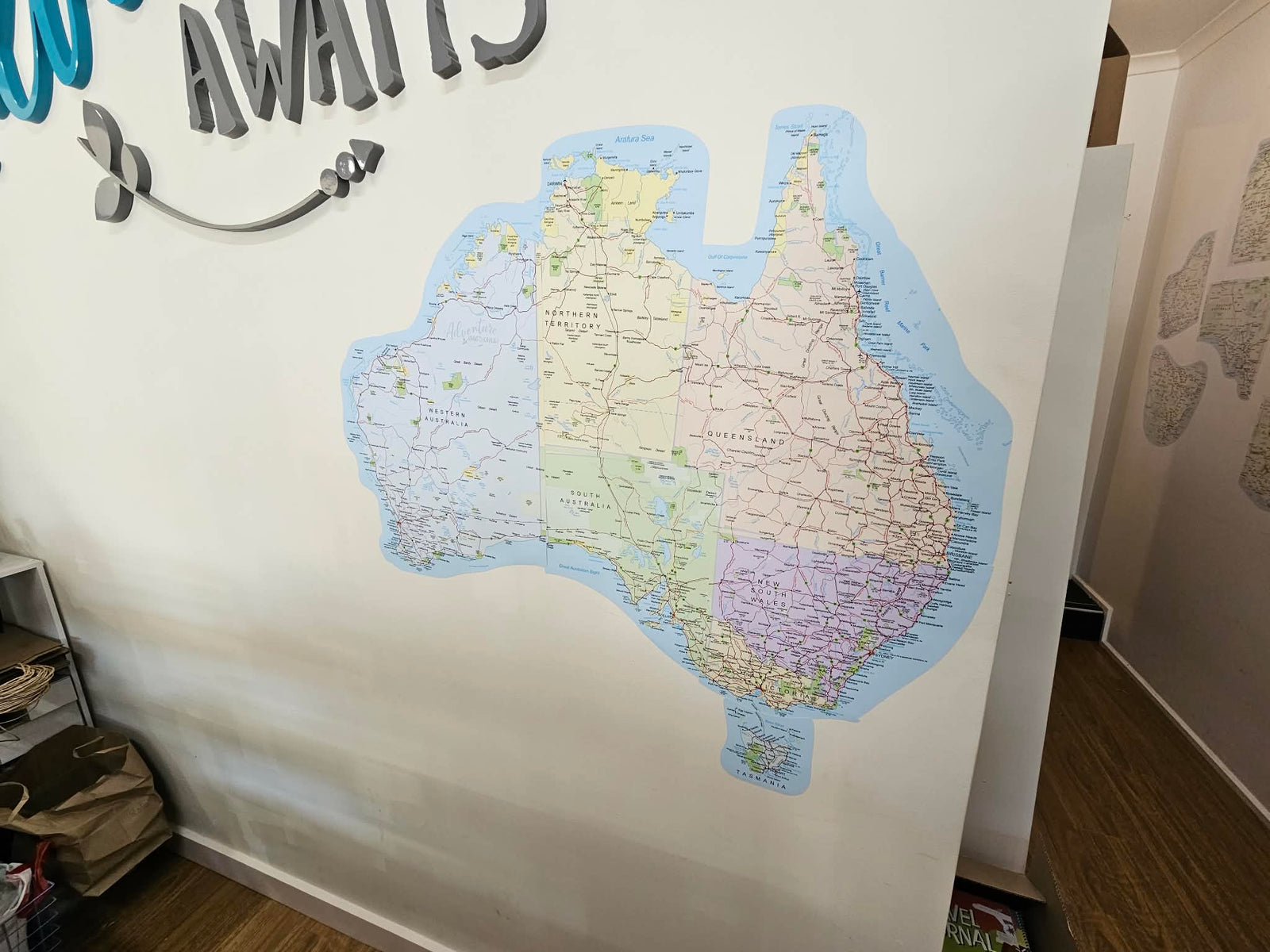 Adelaide Map Sticker Map of Australia Stickers for Caravans | Aussie-Made Decals