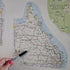 Map of Queensland Sticker – Travel Map Sticker for Road Trip Lovers