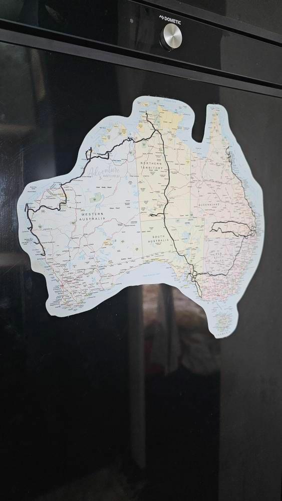Map of Australia Sticker Decal | UV Outdoors OR Fabric Removeable