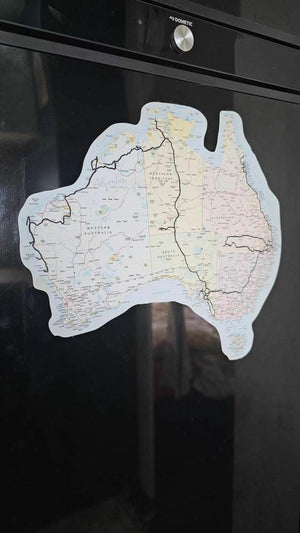 Map of Australia Sticker UV Fabric Caravan Camping RV Travel Gift ...