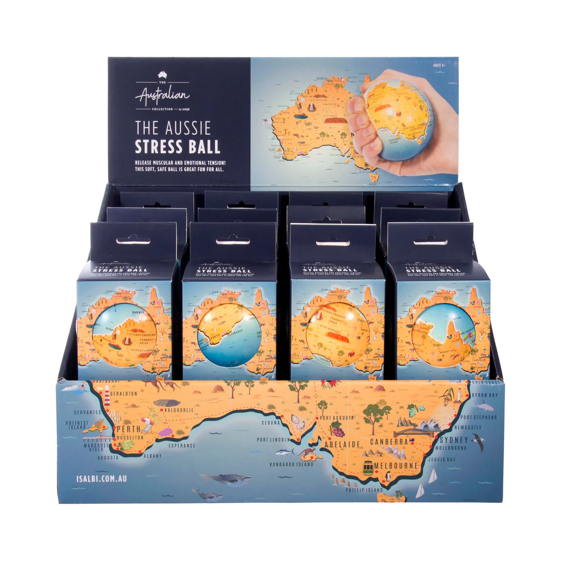 Australia Map Stress Ball