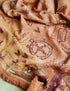 Rust orange Australia map picnic rug with compass print, soft weave and fringed edge Adventure Awaits