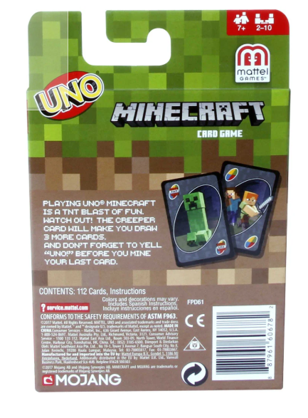 UNO Minecraft Card Game