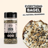 Mingle Everything Bagel all natural seasoning jar beside seeded toast — Adventure Awaits