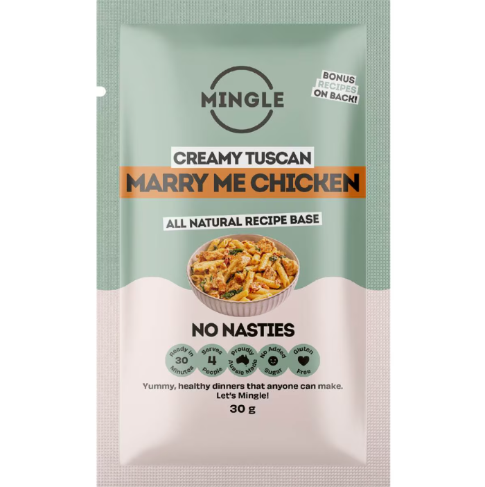 Mingle Creamy Tuscan Marry Me Chicken all natural recipe base in 30 g pouch — Adventure Awaits
