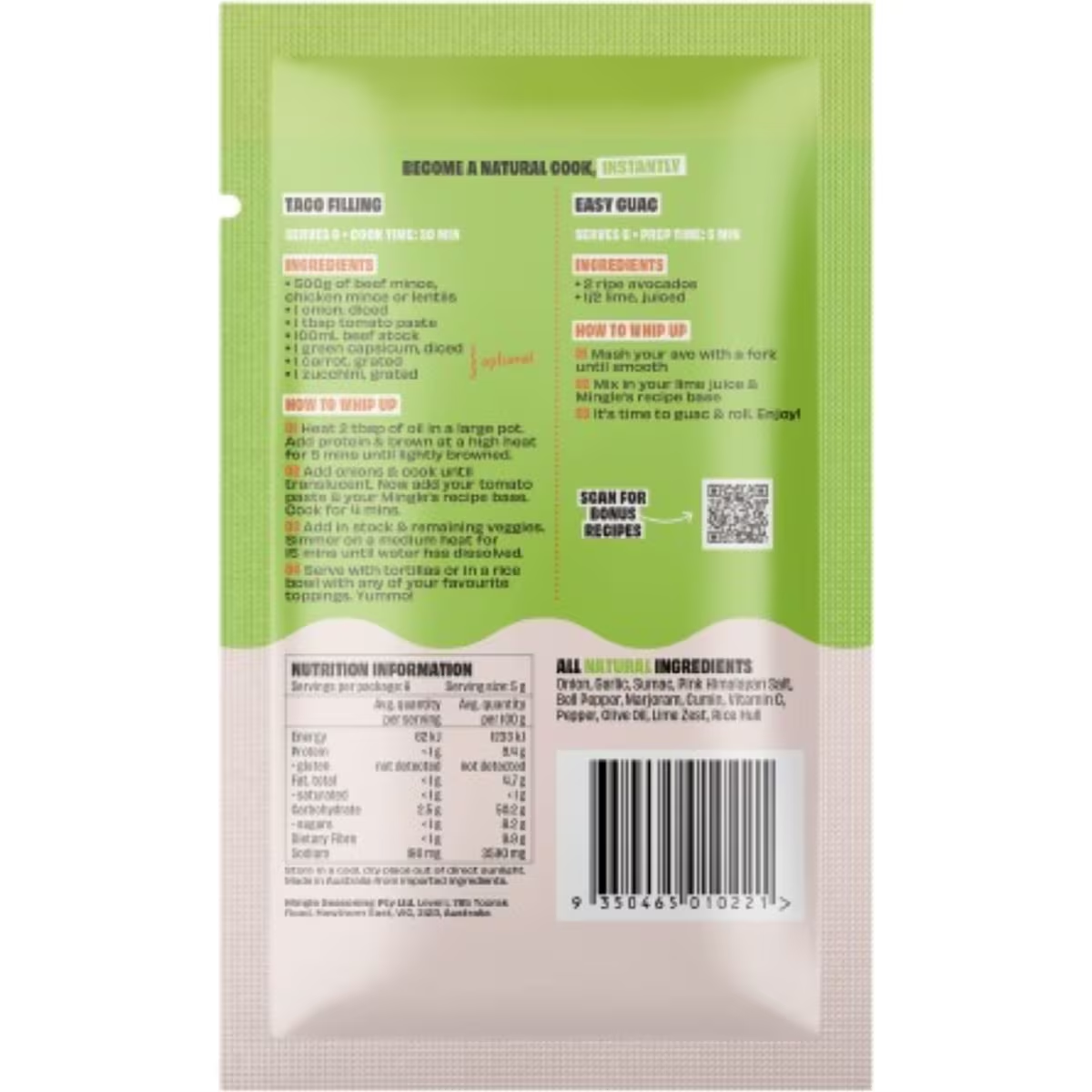 Mingle Seasoning | Taco Or Guac 30g