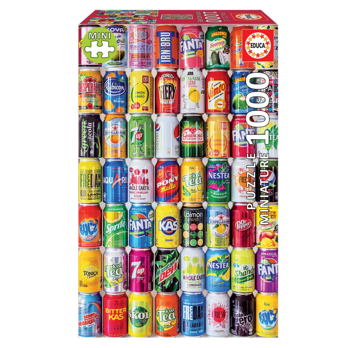 Miniature cans 1000 piece puzzle