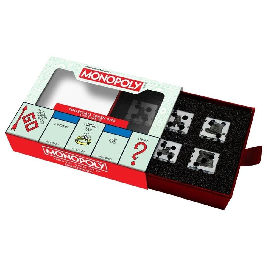 Monopoly Collectible Token Dice | 6 Piece Dice Set